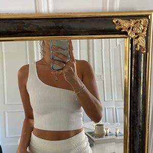 ARITZIA Sculpt Knit One Shoulder Crop Top